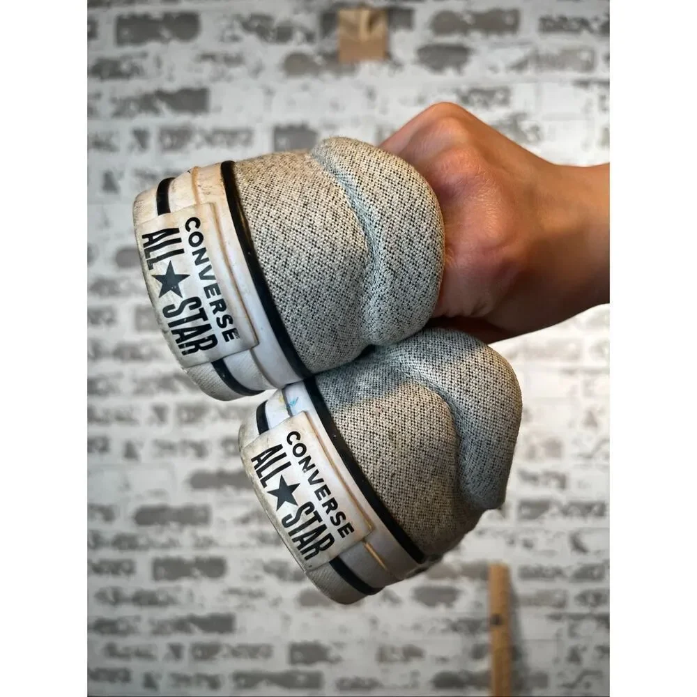 Converse | women gray lace up flat sneakers